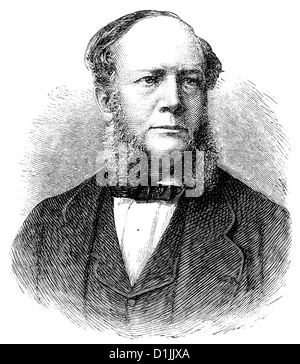Carl Wilhelm Siemens oder Sir Charles William Siemens, 1823-1883, eine deutsche geborene Erfinder, Ingenieur, Wissenschaftler und Unternehmer Stockfoto