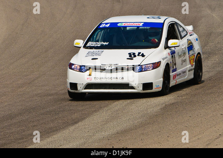 Ein Honda Civic konkurriert CTCC kanadische Touring Car Championship in 2011 Mobile-1 Grand Prix Mosport Stockfoto