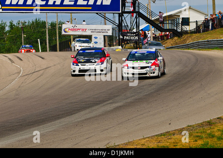 Ein Honda Civic konkurriert CTCC kanadische Touring Car Championship in 2011 Mobile-1 Grand Prix Mosport Stockfoto