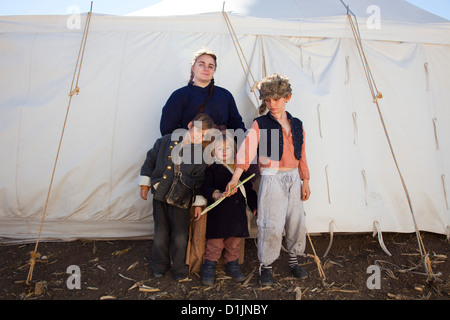 Civil War Reenactment. Zum Gedenken an den 150. Jahrestag des Bürgerkrieges. Veteranentag 11.11.2012. Moorpark, Kalifornien, USA Stockfoto