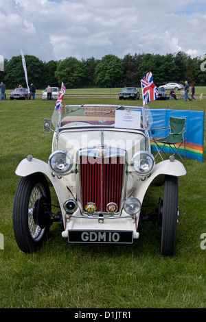 Woburn Oldtimer-Tag ein MG Midget Serie TC Stockfoto