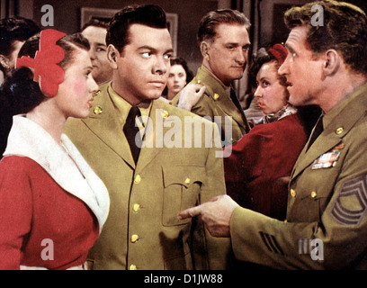 Mein Herz Sings Nur Fuer Dich denn du bist mein Doretta Morrow, Mario Lanza, James Whitmore Als Renaldo Rossano (Mario Stockfoto