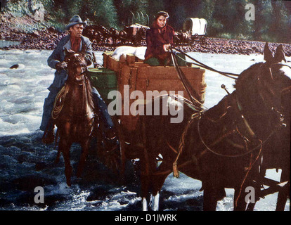 Meuterei bin Schlangenfluss Bend River James Stewart, Julia Adams Glyn McLyntock (James Stewart) Und Laura Baile (Julia Adams) Stockfoto