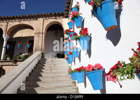 Bunte Atrium in Córdoba, Andalusien Spanien Stockfoto