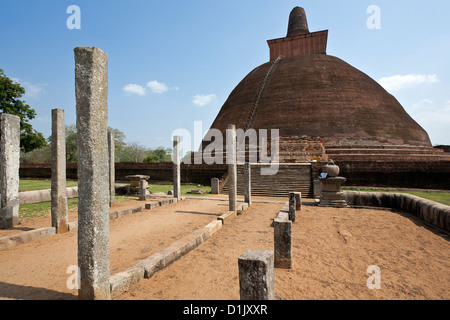 Jetavanaramaya Dagoba. Antike Stadt Anuradhapura. Sri Lanka Stockfoto