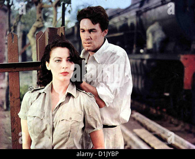 Knotenpunkt Bhowani Bhowani Junction Ava Gardner, Bill Travers sterben Halbinderin Victoria Jones (Ava Gardner), sterben Kurz Vor dem Stockfoto