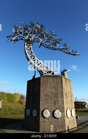 Skulptur auf dem Wearside Skulptur Zug in Sunderland, England, Vereinigtes Königreich. Stockfoto