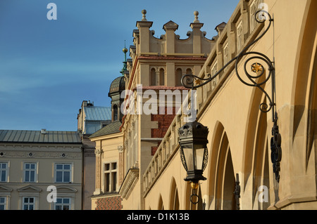 Sukiennice Marktplatz in Krakau Stockfoto