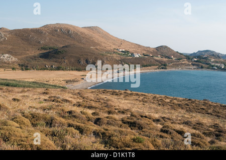 am Strand in Agios Yiannis (Agios Ioannis) Bucht - Lemnos Island - Griechenland Stockfoto