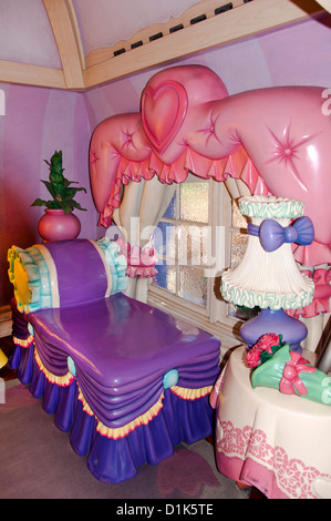 Mickey Mouse Haus, Vergnügungspark Disneyland, Anaheim, Kalifornien USA Stockfoto