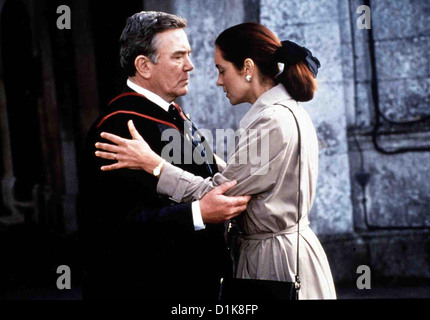 Schrei In Die konzentrierte Browning Version, Albert Finney, Greta Scacchi Andrew Crocker-Harris (Albert Finney), Lehrer Stockfoto