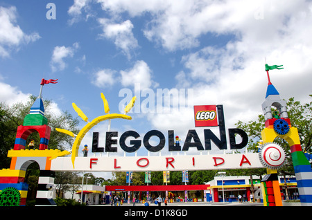 Legoland Florida Hauptpark Eingang Winter Haven fl Stockfoto