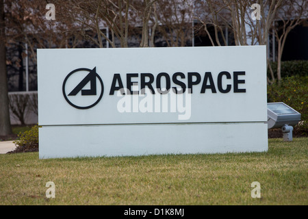 Ein Bürogebäude von Rüstungsunternehmen Aerospace besetzt. Stockfoto