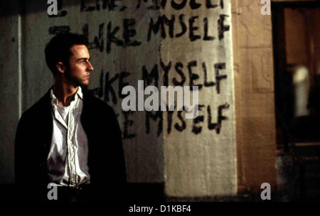Fight Club Kampf Club Edward Norton *** lokalen Caption *** 1999-- Stockfoto