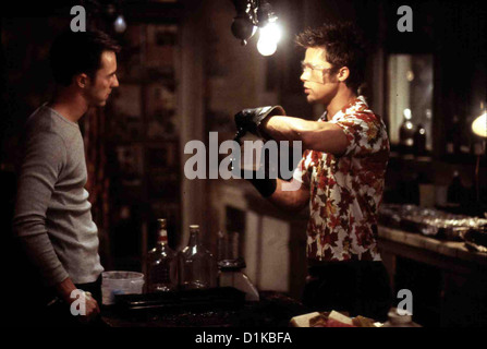 Fight Club Kampf Club Edward Norton, Brad Pitt *** lokalen Caption *** 1999-- Stockfoto