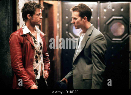 Fight Club Kampf Club Brad Pitt, Edward Norton *** lokalen Caption *** 1999-- Stockfoto