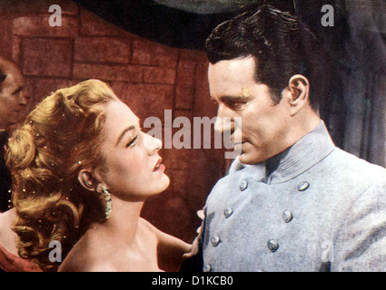 Verrat Im Fort Bravo Flucht aus Fort Bravo Eleanore Parker, John Forsythe Clara Forester (Eleanor Parker) Gelingt es John Stockfoto