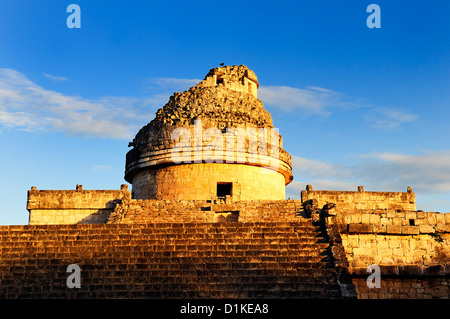 Das Observatorium in Chichen Itza, Mexoco, Yucatan Stockfoto