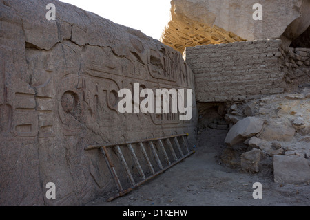 Das Ramesseum, thebanischen Nekropole, Luxor, Ägypten. Stockfoto