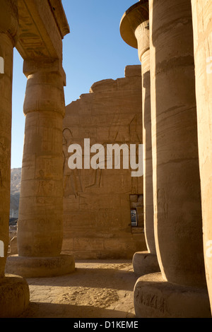 Das Ramesseum, thebanischen Nekropole, Luxor, Ägypten. Stockfoto