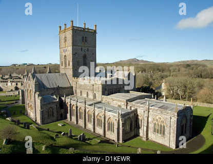 St. Davids Kathedrale im Pembrokeshire Wales Stockfoto