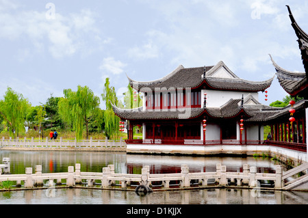 Architektur in Tongli Kanal Stadt in der Nähe von Shanghai, China Stockfoto