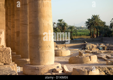 Das Ramesseum, thebanischen Nekropole, Luxor, Ägypten. Stockfoto