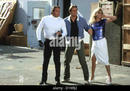 Ein Colt Fuer Alle Faelle Colt für alle Fälle, Colt Seavers (Lee Majors), Howie (Douglas Barr), Jody (Heather Thomas) *** lokale Beschriftung Stockfoto