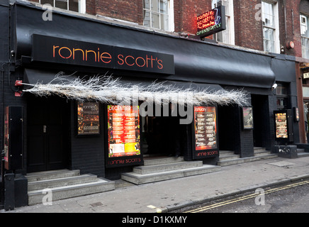 Ronnie Scott's Jazz Club, der Frith Street, Soho, London, England, UK. Stockfoto