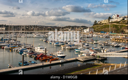 Torquay Hafen Marina Devon England Stockfoto