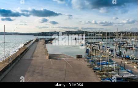 Slipanlage am Hafen von Torquay Devon England Stockfoto