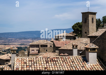Mittelalterliche Stadt Sos del Rey Católico in Aragón, Spanien Stockfoto