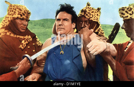 Sohn Des Spartacus Figlio Di Spartacus, Il Steve Reeves sterben Grausamen Leoparden-Krieger Haben Randus (Steve Reeves, m) Stockfoto