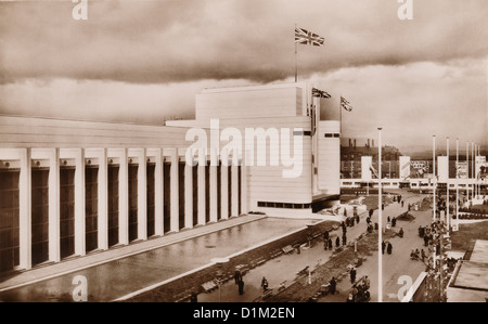 Regierungsgebäude, Empire Exhibition statt im Bellahouston Park in Glasgow, Schottland, 1938, UK Stockfoto