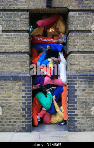 Einrichtungen im Stadtraum Performance, London Stockfoto