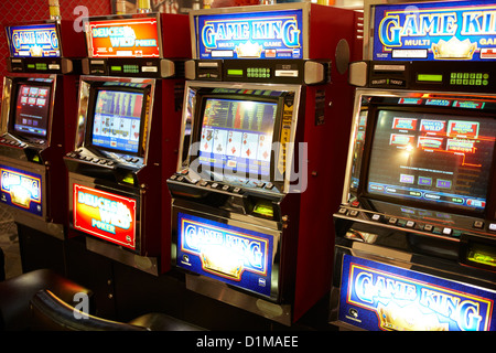 Video poker fobt Wetten zu festen Quoten Klemmen gaming Spielautomaten in Las Vegas, Nevada USA Stockfoto