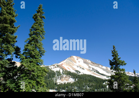 Die Million Dollar Highway zwischen Silverton und Ouray Colorado in den San Juan Mountains des südlichen Colorado Stockfoto