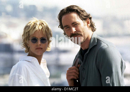 Zungenkuss Zungenkuss Meg Ryan, Kevin Kline Luc (Kevin Kline) wird seine Kette Wiederhaben Und Bleibt Deswegen hartnaeckig Stockfoto