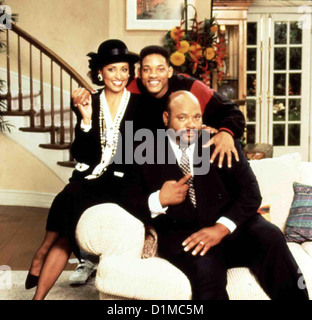 Prinz Bel-Air: wo Wille...  Prinz Bel-Air: wo gibt es Daphne Maxwell Reid, Will Smith, James Stockfoto