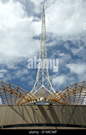 Der Turm auf der Melbourne Performing Arts Centre, Australien Stockfoto