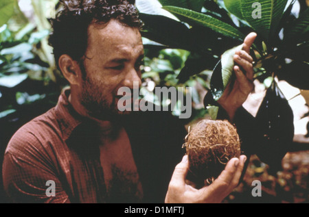 Verschollen Cast Away Tom Hanks Chuck Noland (Tom Hanks) *** lokalen Caption *** 2000 UIP Stockfoto