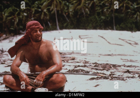 Verschollen Cast Away Tom Hanks Chuck Noland (Tom Hanks) *** lokalen Caption *** 2000 UIP Stockfoto
