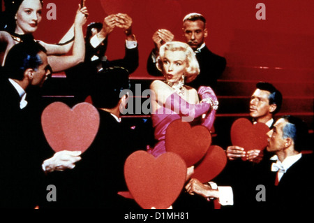 Blondinen Bevorzugt Gentlemen Prefer Blondes Lorelei (Marilyn Monroe) *** lokalen Caption *** 1953-- Stockfoto