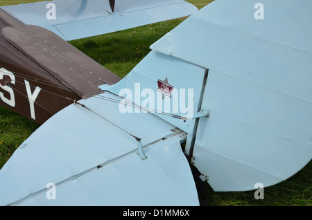 Vintage de Havilland DH 82 Tiger Moth Doppeldecker Stockfoto