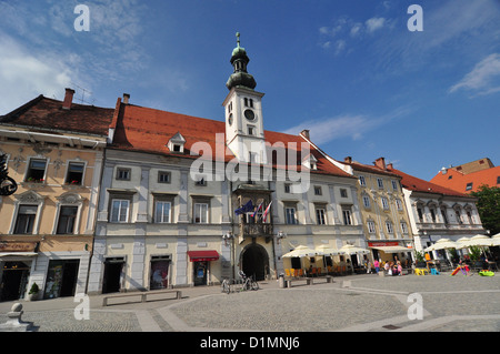 Rathaus in Maribor Stockfoto