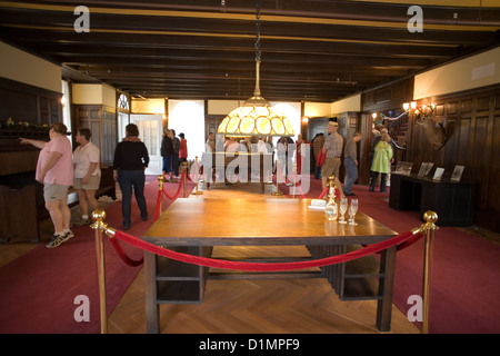 Salon in Plum Obstgarten Herrenhaus auf Cumberland Island National Seashore Stockfoto