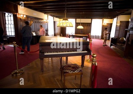 Salon in Plum Obstgarten Herrenhaus auf Cumberland Island National Seashore Stockfoto