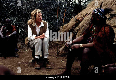 Ich Traeumte Von Afrika ich träumte Afrika Kim Basinger Kuki Gallmann (Kim Basinger) Macht Sich Mit der Kultur der Stammesleute Stockfoto