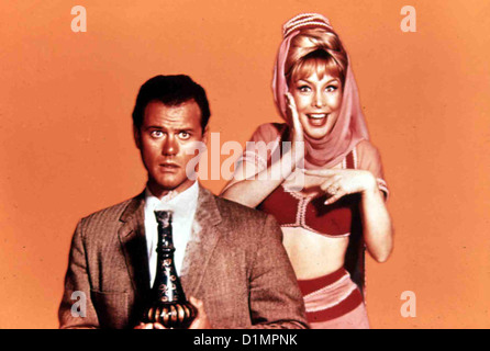 I Dream Of Jeannie--Larry Hagman, Barbara Eden *** lokalen Caption *** 1952-- Stockfoto