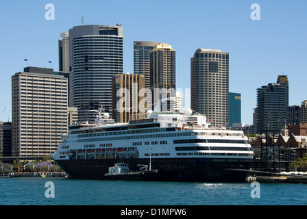 Ein Luxusliner Liegeplatz im Hafen von Sydney, Australien Stockfoto